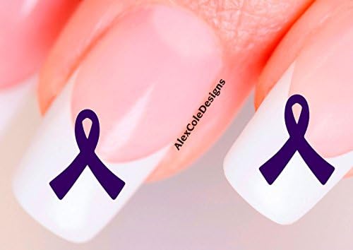 Classic Awareness Ribbon Stickers Decals (Purple)