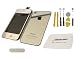 Iphone 4s Colorswap Color Conversion Kit Shiny Silver (Full Retina Display Glass Lcd Screen Assembly, Back Door, Home Button) + 8p Tool Kits + Pentalobe Screw Driver + Speaker Mesh (Full Do It Yourself Kit)