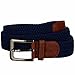 Luxury Divas Braided Stretch Belt With Gunmetal Buckle