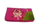 Handbag Heaven Fuschia Pink Silk, Embroidered Purse, Small Clutch or Handbag Makeup Bag