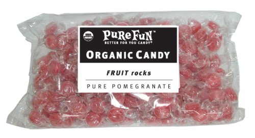 Pure Fun Certified Organic Bulk Pure Pomegranate Fruit Rocks, 48-Ounce Unit by Hard Candy