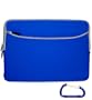 Apple MacBook Pro and MacBook Air 13.3 Inch Screen (BLUE) Laptop Sleeve Slipcase Zipper Case Cover, w/ Dual Pocket and Free Carabiner Keychain