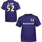 Reebok Baltimore Ravens Ray Lewis Youth (8-20) Name & Number T-Shirt Small