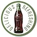 Coca-Cola COKE Round 60's Bottle & Logo Soda Pop Nostalgic Vintage Collectable Tin Sign