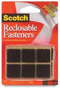 Scotch Reclosable Fasteners - 1 x 50 Yard Roll, Loop Tape, Black