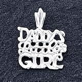 Sterling Silver Daddy's Little Girl Charm