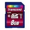Transcend Ultimate-Speed SDHC Class 10 UHS-1 8GB Speicherkarte (bis 85MB/s Lesen) [Amazon Frustfreie Verpackung]