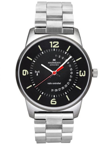 Maximilian Radio Controlled Watch with Push Button Date Display 5010M-3