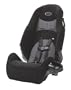 Cosco High Back Booster Car Seat, Black Tissage