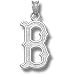 Boston Red Sox 3/4 B Pendant - Sterling Silver Jewelry