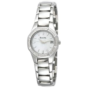 Bulova Women's Diamond Accented Calendar Watch #96R102
