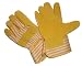 G & F 5035L Premium Cowhide Leather Palm Gloves, Heavy Duty Fabric, Large, 1-Pair