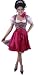 Midi-Dirndl - 3-teilig - Pink/Karo