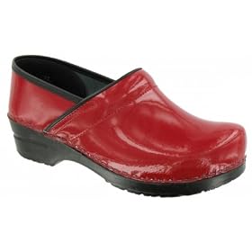 Sanita Ladies Professional Patent Clog