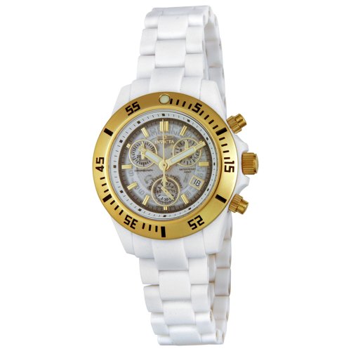 Invicta Women's 5019 Anatomic Collection White Thermopolymer Chronograph Watch