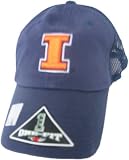 Men's Fighting Illini flex-fit navy cap with I logo and mesh on sides and back