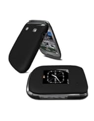 Wireless: Unwired Accessories 2 piece Rubberized Snap on Crystal Hard Case for Sprint Flip Blackberry Style 9670 (Black) - Unwired Accessories