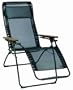 Lafuma Futura Clipper XL Mesh Recliner With Wood Arm, Black