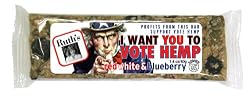 Ruth's Hemp Foods I Want You To Vote Hemp, Red White & Blueberry Hemp Bar, 1.4-Ounce Bars (Pack of 12)