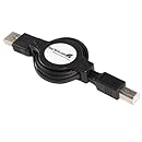 StarTech.com 4-Feet Retractable USB 2.0 Cable A to B - M/M (USBRETAB4)