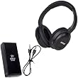 Pyle Wireless Headphones and Amplifier Package - PIH30R UHF Wireless Stereo Headphone with Wireless iPhone/iPod Dock Transmitter and RF Remote Control - PHE3AB Headphone Amplifier with Bass Boost