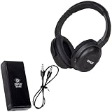 Pyle Wireless Headphones and Amplifier Package - PIH30R UHF Wireless Stereo Headphone with Wireless iPhone/iPod Dock Transmitter and RF Remote Control - PHE3AB Headphone Amplifier with Bass Boost