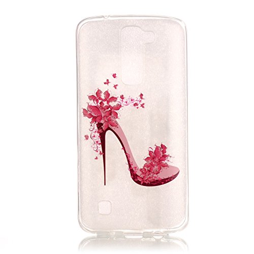 Urberry LG K7 Soft Case, LG K7 Fashion High-heel Case, Shock-proof Case Cover for LG K7 with a Phone Bracket
