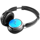 MusicMan TXX3788 BassHead Stereo-Kopfh�rer (Akku, MP3-Player, FM Radio und MicroSD Kartenslot) blauvon "Technaxx Deutschland..."