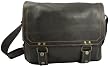 David King & Co Distressed Leather Laptop Messenger
