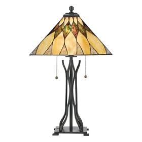 Quoizel Rowan 26-1/2-Inch Tiffany Table Lamp
