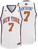 NBA Men's New York Knicks Carmelo Anthony Revolution 30 Home Swingman Jersey (White, Large)