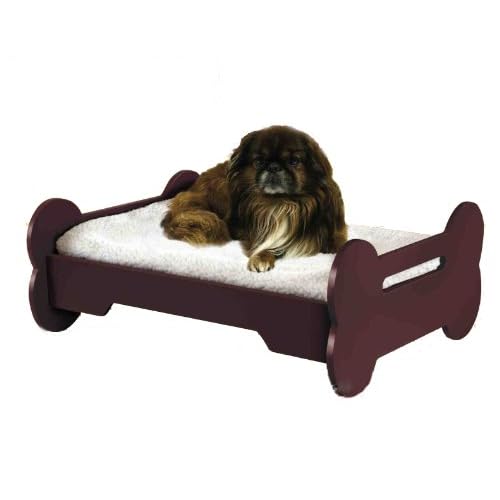 WOODEN "DOG BONE SHAPED" PET BED Pet Supplies