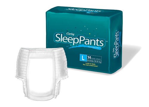 CURITY SleepPants Youth Pants, Medium: 45-65 lbs. 4 bags = 68 total