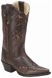 Womens DOUBLE-H 11" Leather Fashion Snip Toe Western Boots TAN (Size Run 6 - 10 M) SPR-SUM FAL-WIN