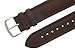Mens Genuine Italian Leather Watchband Chronograph Style Brown 19mm Watch Band - by JP Leatherworks