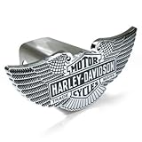 IMAGE OF Harley Davidson Vintage Wings Emblem Chrome Hitch Cover