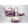 Teeservice 6-teilig - Teekanne,Teetasen und St�vchen - lavender field - Original Jameson & Tailor 3785