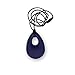 Chewable Silicone Droplet Pendant Necklace (Autism/sensory/teething/SPD) Nontoxic - BPA and Phthalate Free (Navy)