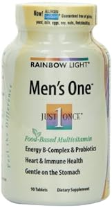 Rainbow Light Men's One Multivitamin 180 (2 Pack of 90 tablets)