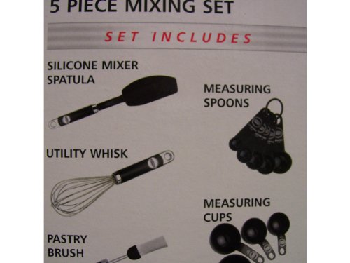 KitchenAid 5 Piece Mixing Set Black
