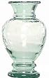 Clear Spanish Large Recycled Glass Flower Vase 16.25"H