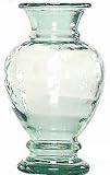 Clear Spanish Large Recycled Glass Flower Vase 16.25