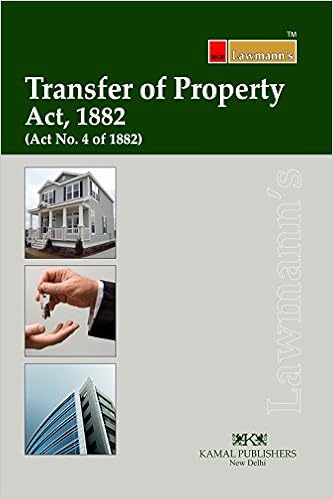 Transfer of Property Act 1882 (Lawmann's) - 2017 Edition