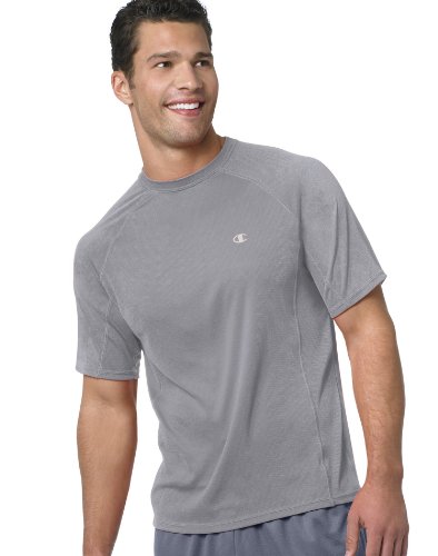 Champion Double Dry® Short-Sleeve Mens T Shirt, Large-Oxford Gray