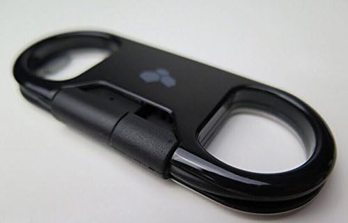 Lwind® Bottle Opener & Portable USB to Lightning Key Chain Travel Charger Cable Works with Apple Iphone 6, Iphone 5, Iphone 5c, Iphone 6s, Ipad , Ipad Mini, Ipad Air, Ipod Nano , Ipod Touc(black)