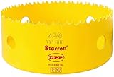 Starrett DH0438 Bi-Metal Dual Pitch Professional Hole Saw, HSS Teeth, 4-3/8 Diameter, 1-5/8 Cutting 