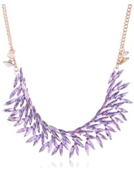 Steve Madden Faceted Oval Crystal Necklace, 27"
