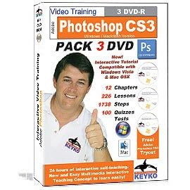 Adobe Photoshop CS3 Extended Tutorial Training in 3 DVDs By Keyko