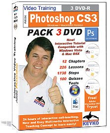 Adobe Photoshop CS3 Extended Tutorial Training in 3 DVDs By Keyko