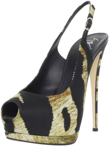 Giuseppe Zanotti Women's E20301 Platform Slingback,Sahara,9 M US